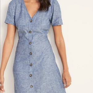 NWOT Linen blend dress